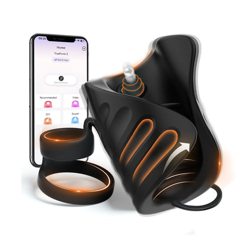 4-in-1 App-Controlled Penis Trainer with Cock Ring