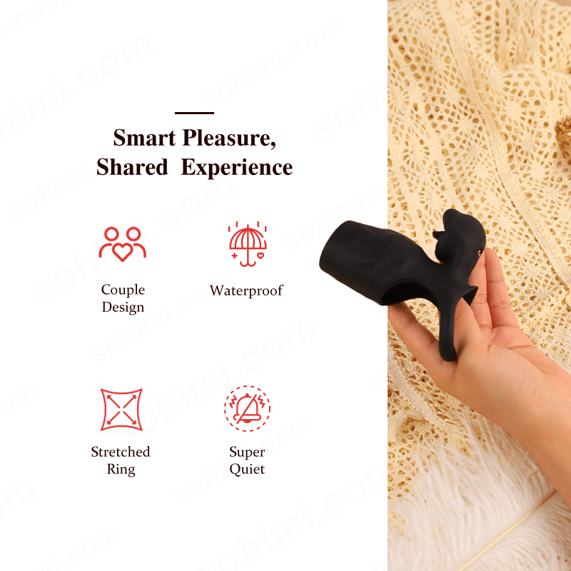 Vibrating Cock Ring with Penis Sleeve