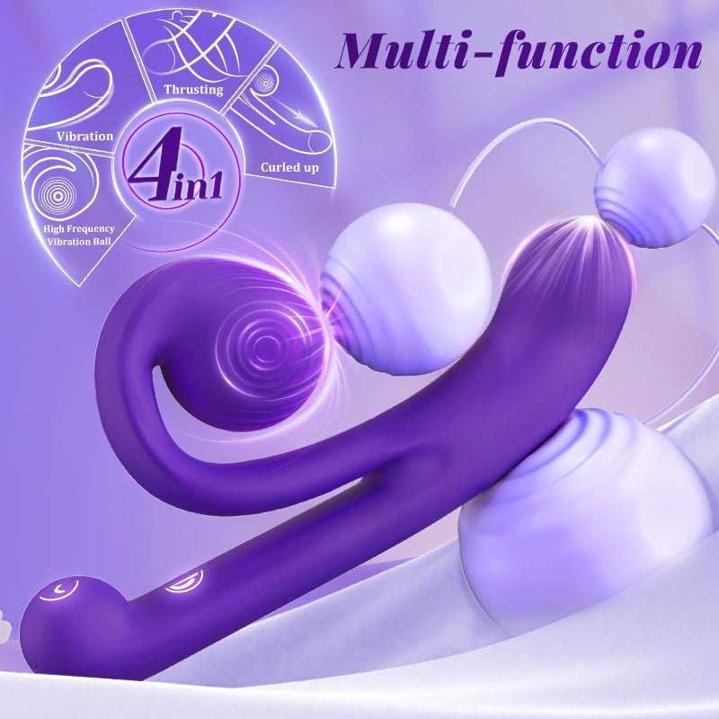 Snail G-Spot and Clit Waterproof Silicone Stimulator Vibrator