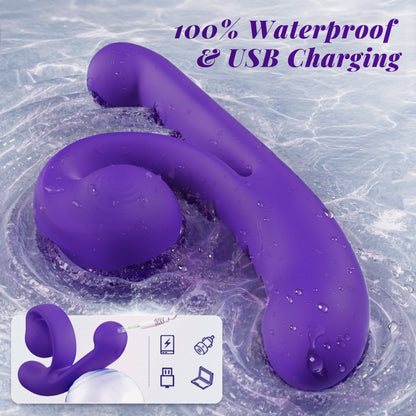 Snail G-Spot and Clit Waterproof Silicone Stimulator Vibrator