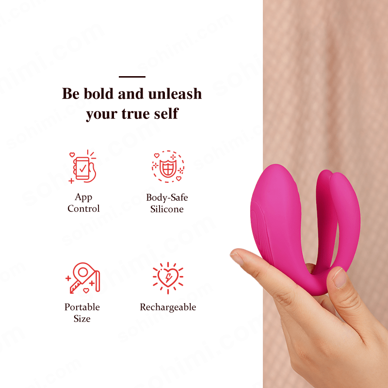 App-Controlled Wearable Couple Vibrator