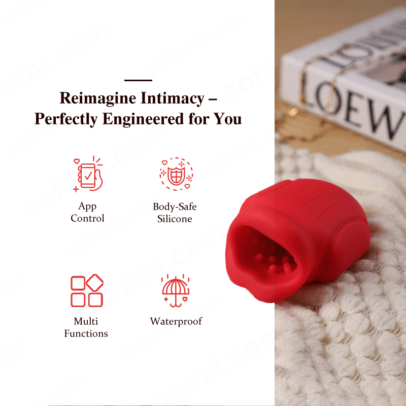 4-in-1 App-Controlled Tongue-Licking Penis Trainer