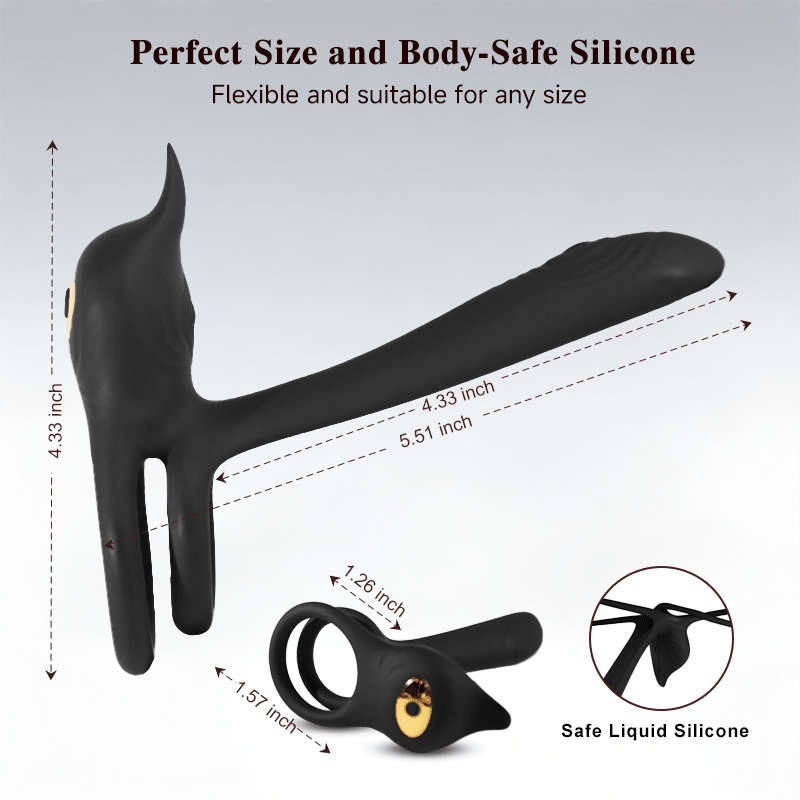 Multi-Function Vibrating Penis Ring