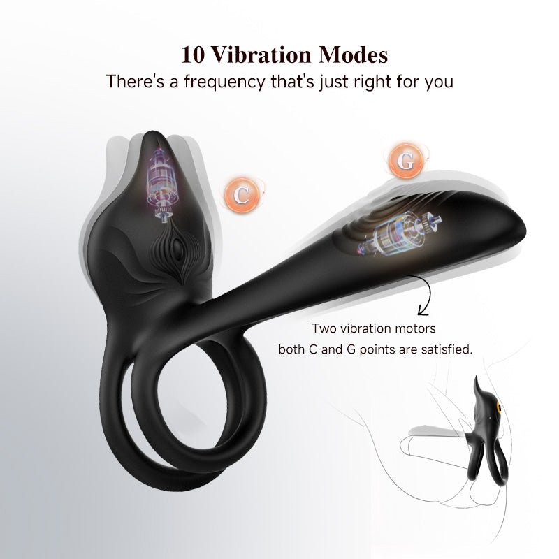 Multi-Function Vibrating Penis Ring