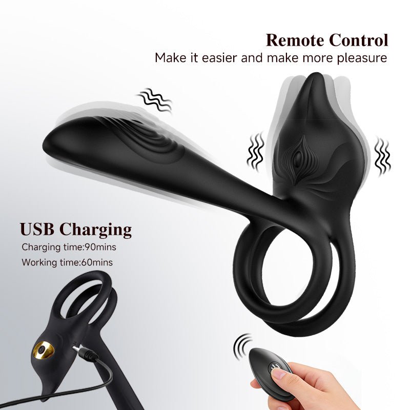Multi-Function Vibrating Penis Ring