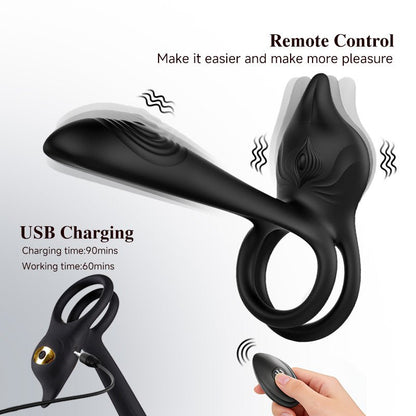 Multi-Function Vibrating Penis Ring