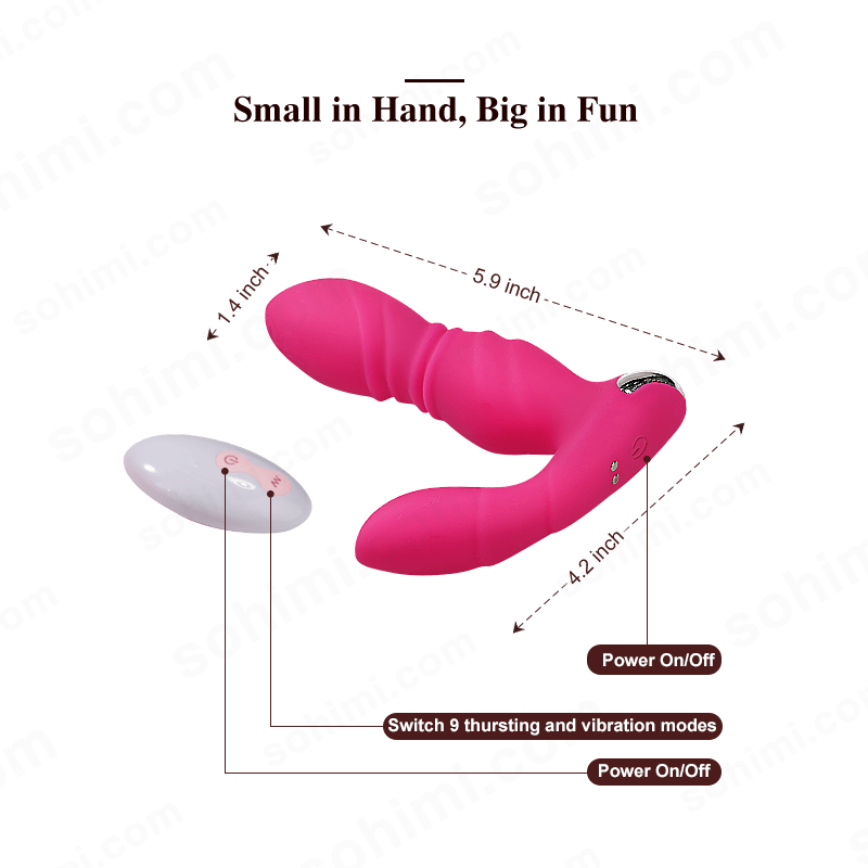 Wearable Thrusting Butt Plug Vibrator