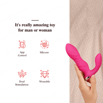 Wearable Thrusting Butt Plug Vibrator