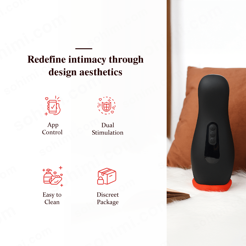 App-Controlled Squeeze Male Masturbator