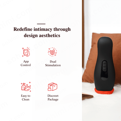 App-Controlled Squeeze Male Masturbator