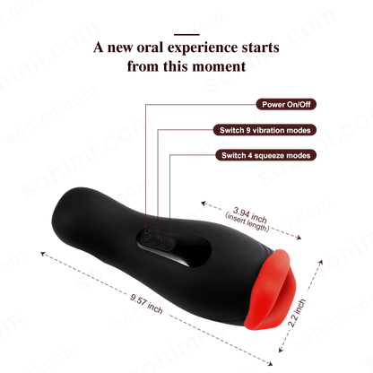 App-Controlled Squeeze Male Masturbator
