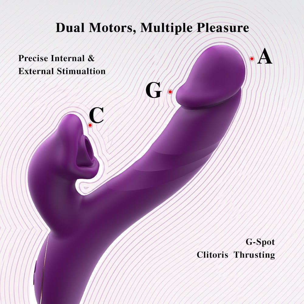 Sucking & Thrusting G-Spot Vibrator