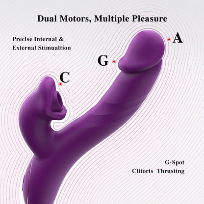 Sucking & Thrusting G-Spot Vibrator