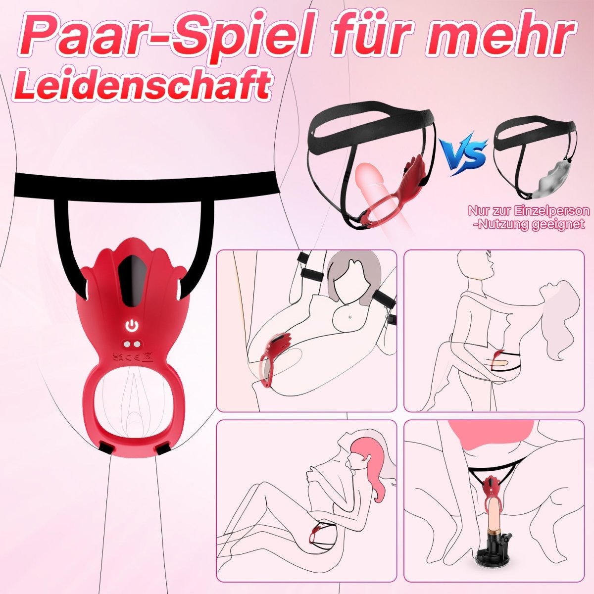 VANI App-Controlled Clitoral Stimulator with Penis Ring