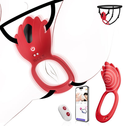 VANI App-Controlled Clitoral Stimulator with Penis Ring