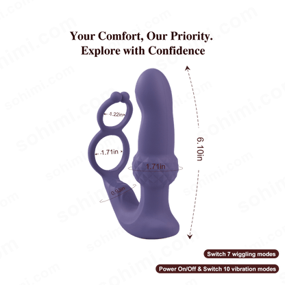 Remote-Control Wiggling Anal Vibrator