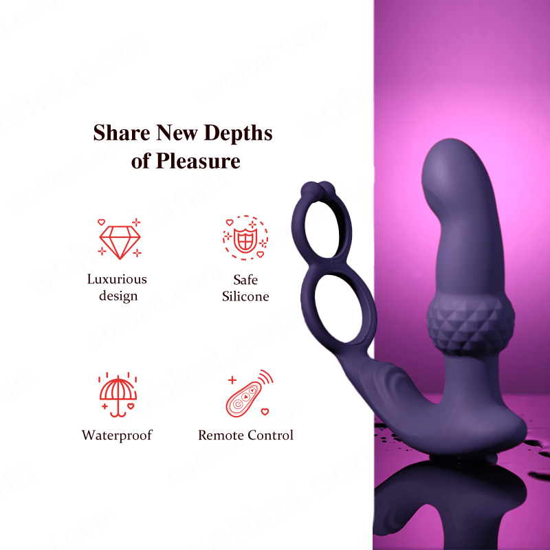 Remote-Control Wiggling Anal Vibrator